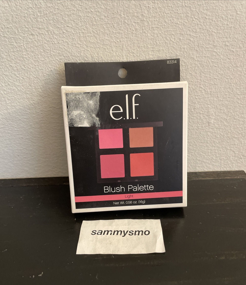 e.l.f. elf Blush quad Palette, 83314 Light, mirror included Discontinued